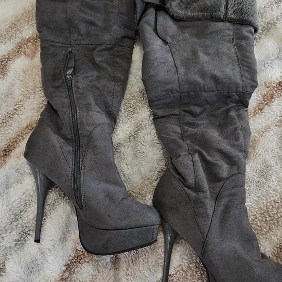 Charlotte Russe Shoes - Knee high stiletto heeled boots